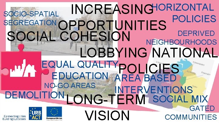 HORIZONTAL INCREASING SOCIO-SPATIAL POLICIES SEGREGATION OPPORTUNITIES DEPRIVED SOCIAL COHESION NEIGHBOURHOODS LOBBYING NATIONAL EQUALITY POLICIES