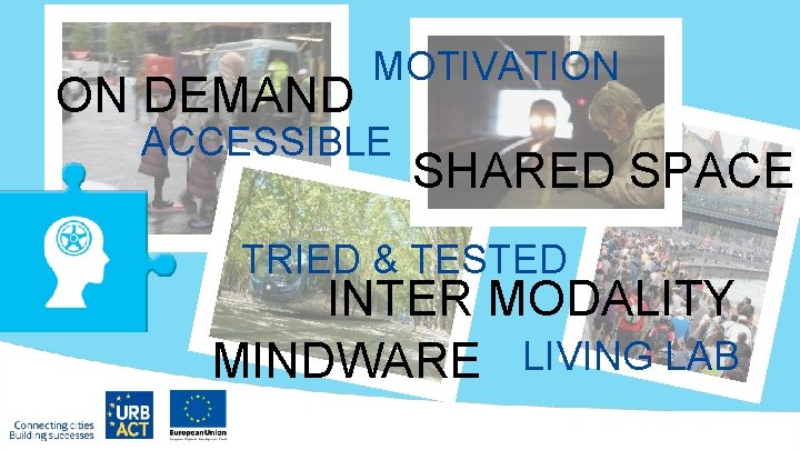 ON DEMAND MOTIVATION ACCESSIBLE SHARED SPACE TRIED & TESTED INTER MODALITY MINDWARE LIVING LAB