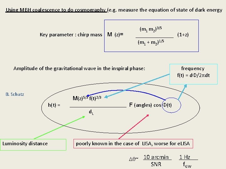 Using MBH coalescence to do cosmography (e. g. measure the equation of state of