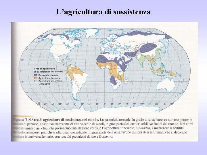 L’agricoltura di sussistenza 