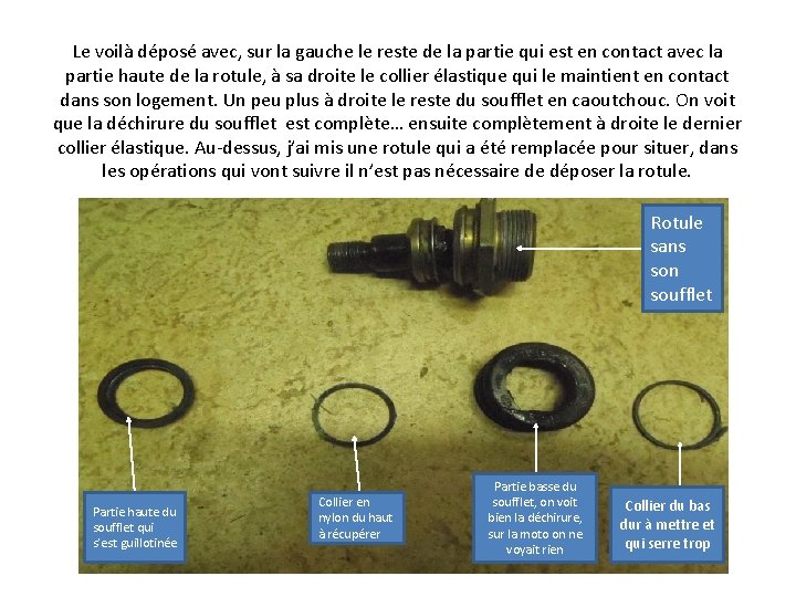 Le voilà déposé avec, sur la gauche le reste de la partie qui est