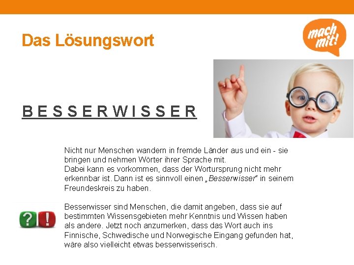 Das Lösungswort BESSERWISSER http: //www. cram er-muellerpartner. de/filead min/_processed_ /csm_Blog_Besse rwisser_V 02_31 f 3465