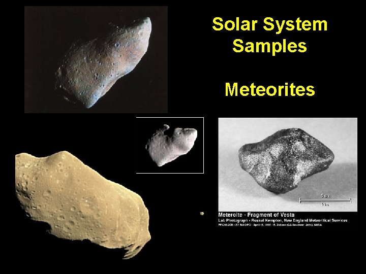 Solar System Samples Meteorites 