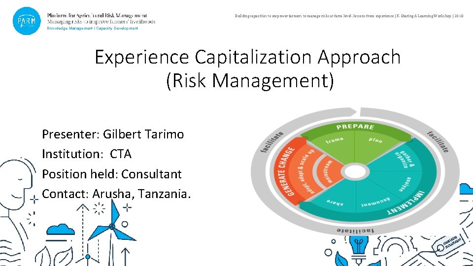 Building capacities to empower farmers to manage risks at farm level: lessons from experience