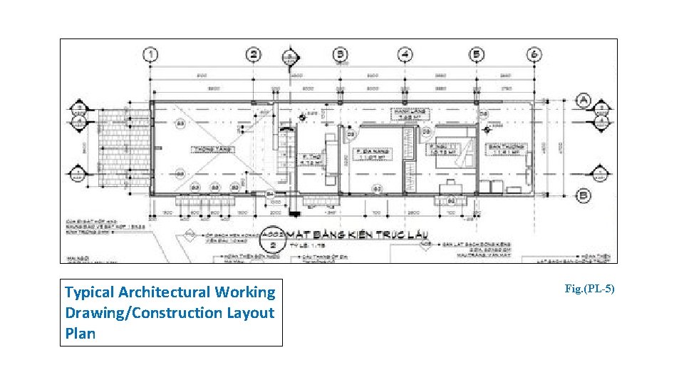 Typical Architectural Working Drawing/Construction Layout Plan Fig. (PL-5) 