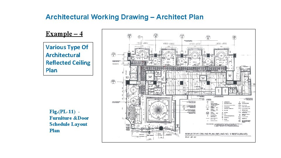 Architectural Working Drawing – Architect Plan Example – 4 Various Type Of Architectural Reflected