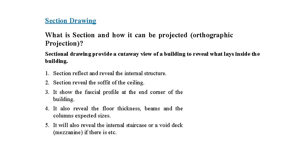 Section Drawing What is Section and how it can be projected (orthographic Projection)? Sectional