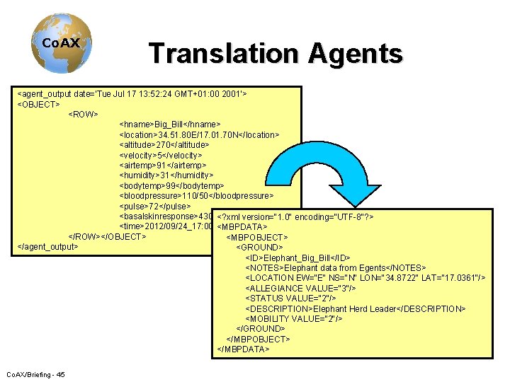 Co. AX Translation Agents <agent_output date='Tue Jul 17 13: 52: 24 GMT+01: 00 2001'>