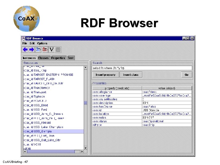 Co. AX/Briefing - 47 RDF Browser 