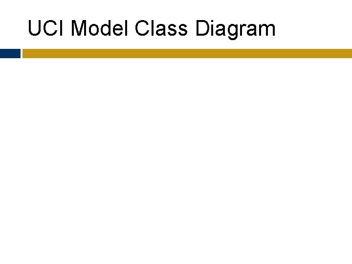 UCI Model Class Diagram 