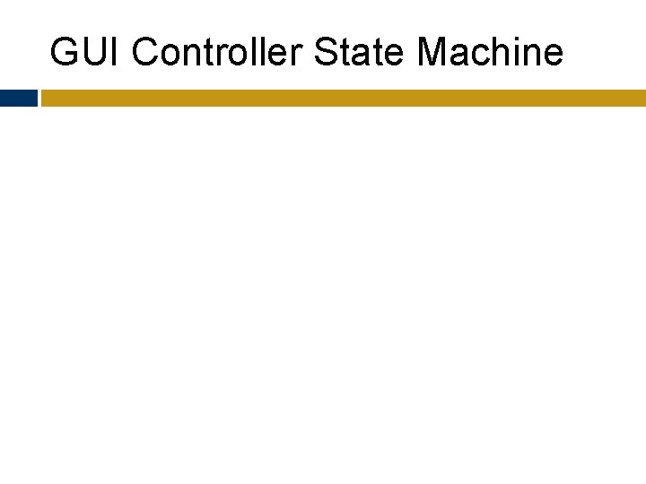 GUI Controller State Machine 