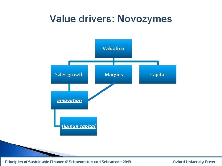 Value drivers: Novozymes Valuation Sales growth Margins Capital Innovation Human capital Principles of Sustainable