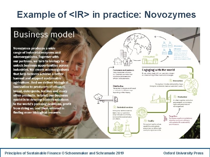Example of <IR> in practice: Novozymes Principles of Sustainable Finance © Schoenmaker and Schramade
