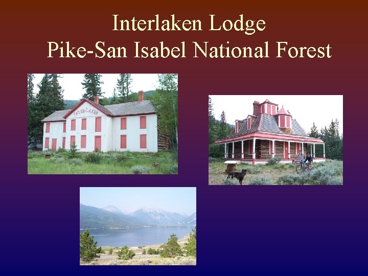 Interlaken Lodge Pike-San Isabel National Forest 