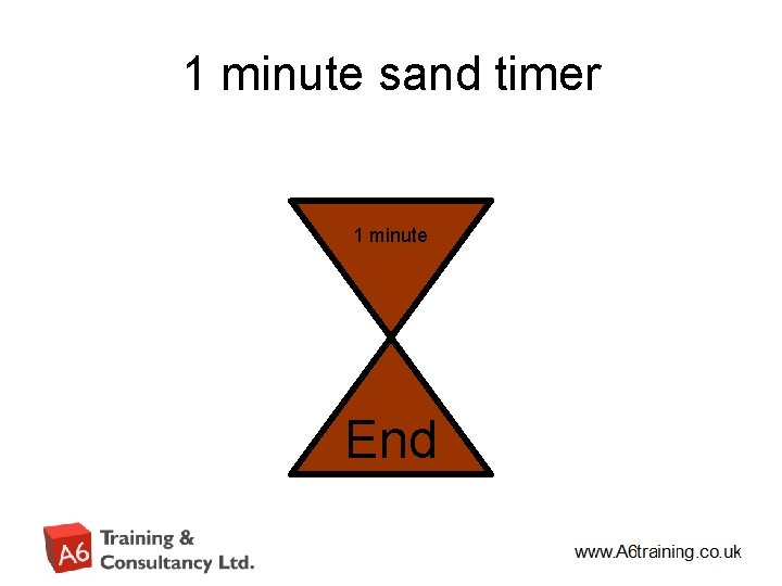 1 minute sand timer 1 minute End 