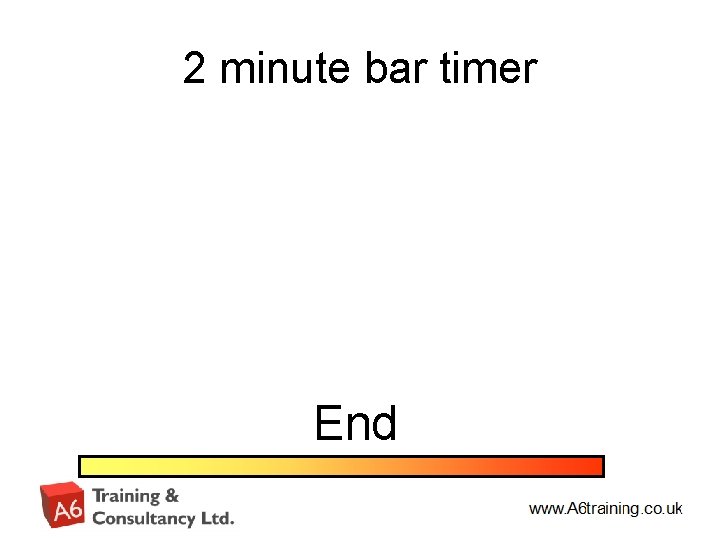 2 minute bar timer End 