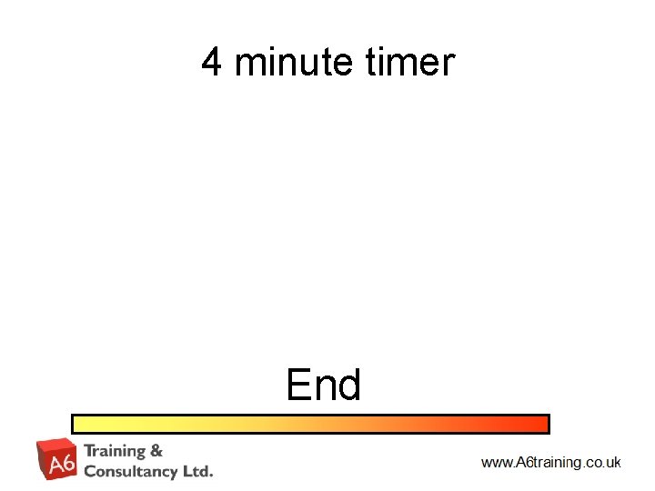 4 minute timer End 