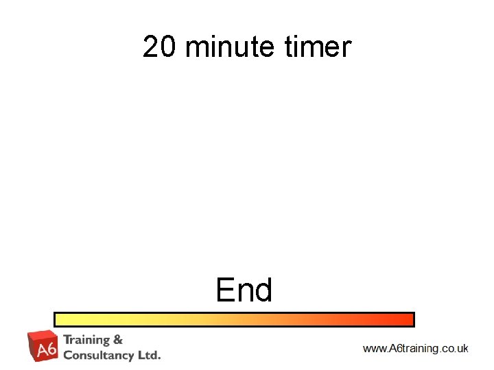 20 minute timer End 