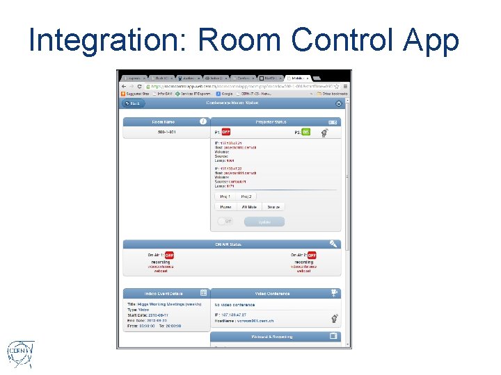 Integration: Room Control App 