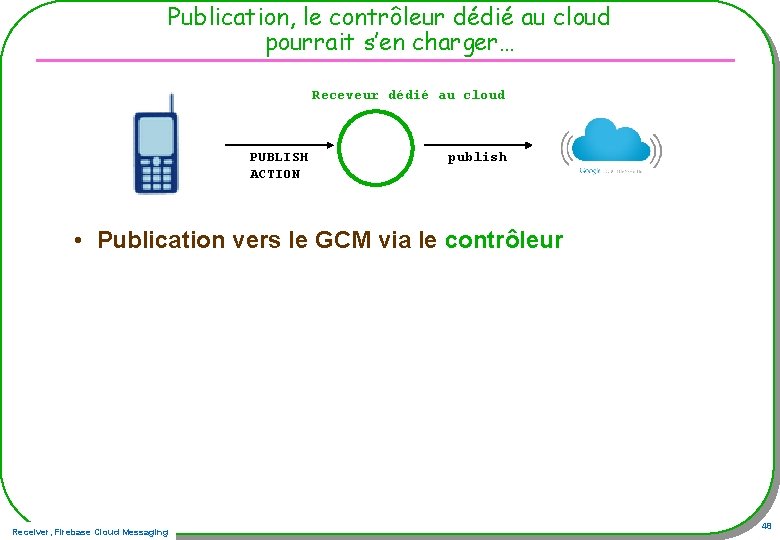 Publication, le contrôleur dédié au cloud pourrait s’en charger… Receveur dédié au cloud PUBLISH