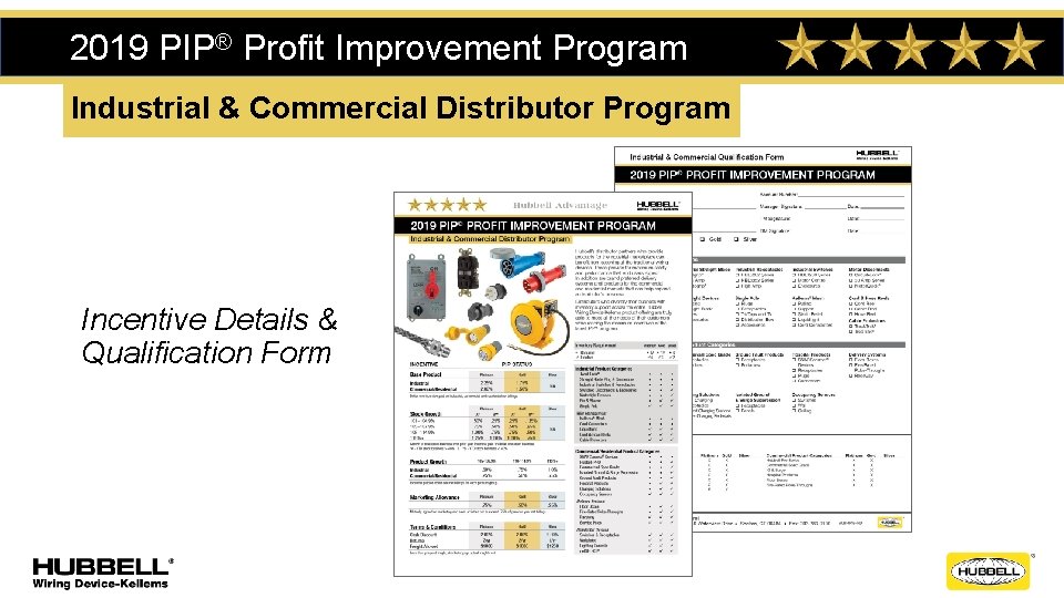 2019 PIP® Profit Improvement Program Industrial & Commercial Distributor Program Incentive Details & Qualification