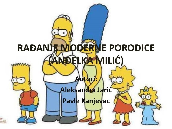 Andjelka Milic Sociologija Porodice