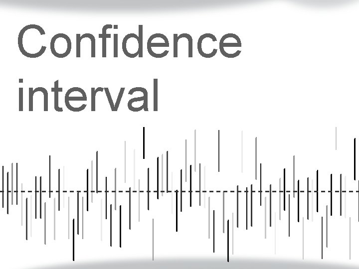 Confidence interval 