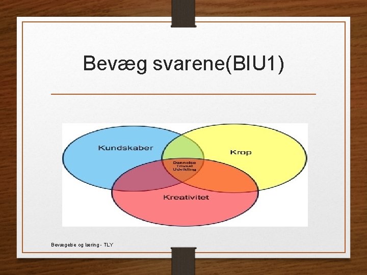 Bevæg svarene(BIU 1) Bevægelse og læring - TLY 