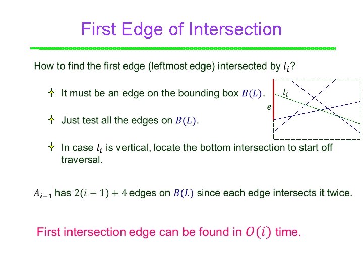 First Edge of Intersection Point 