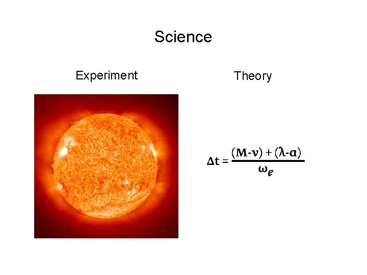 Science Experiment Theory 