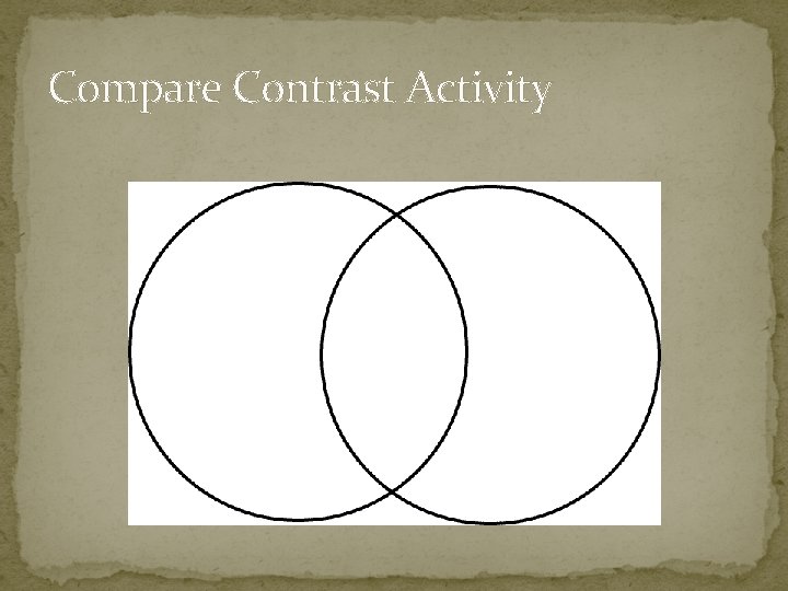 Compare Contrast Activity 