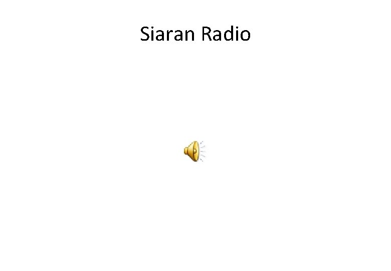 Siaran Radio 