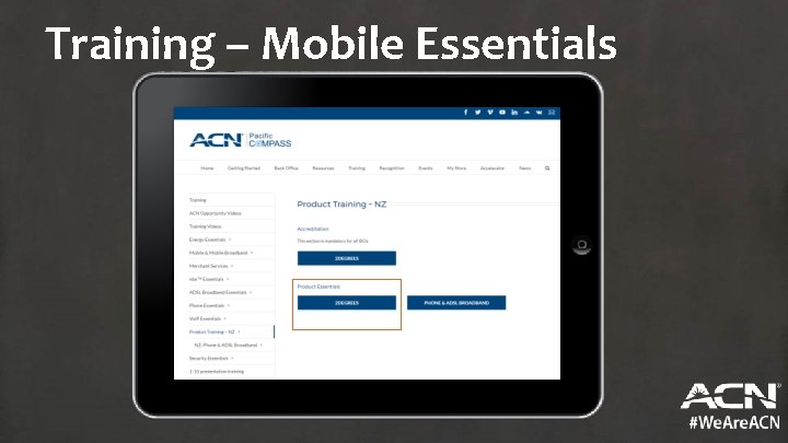 Training – Mobile Essentials 