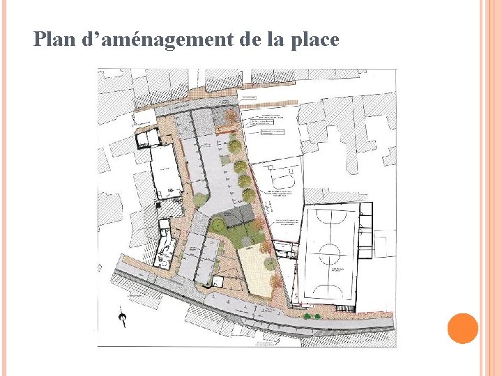 Plan d’aménagement de la place 