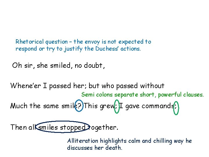 Rhetorical question – the envoy is not expected to respond or try to justify