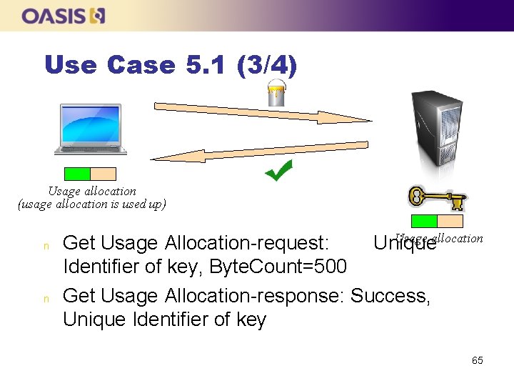 Use Case 5. 1 (3/4) Usage allocation (usage allocation is used up) n n