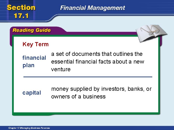 Key Term a set of documents that outlines the financial essential financial facts about