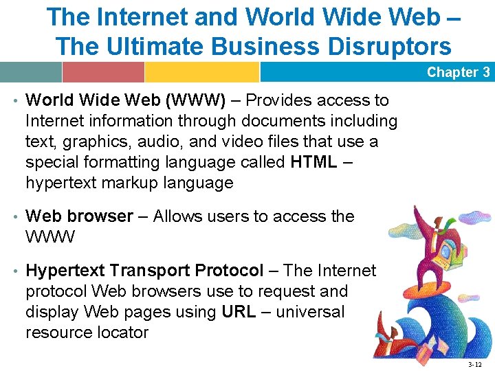 The Internet and World Wide Web – The Ultimate Business Disruptors Chapter 3 •