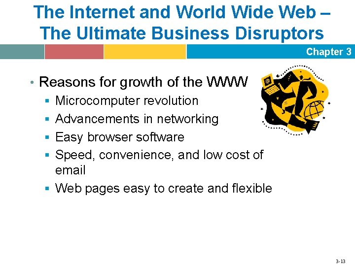 The Internet and World Wide Web – The Ultimate Business Disruptors Chapter 3 •