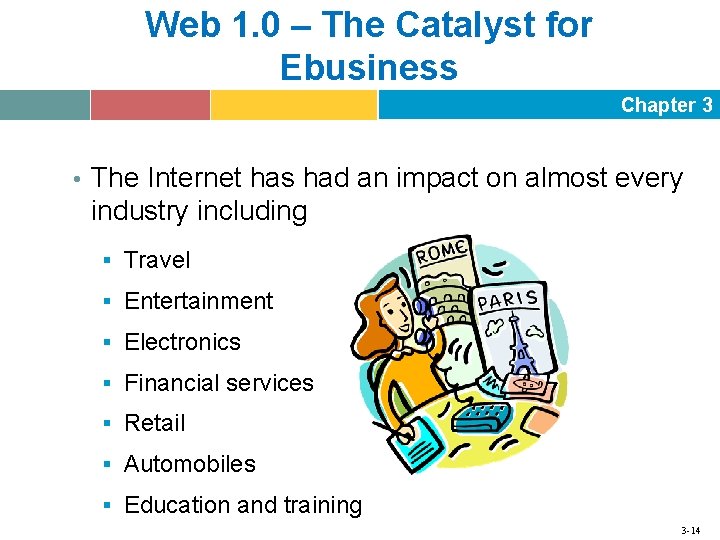 Web 1. 0 – The Catalyst for Ebusiness Chapter 3 • The Internet has
