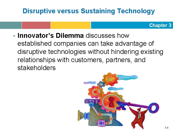 Disruptive versus Sustaining Technology Chapter 3 • Innovator’s Dilemma discusses how established companies can