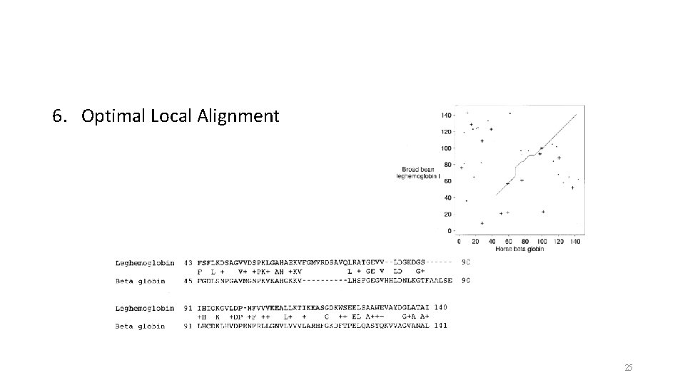 6. Optimal Local Alignment 25 