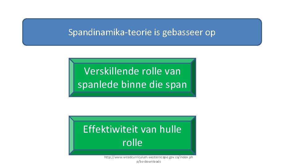 Spandinamika-teorie is gebasseer op Verskillende rolle van spanlede binne die span Effektiwiteit van hulle