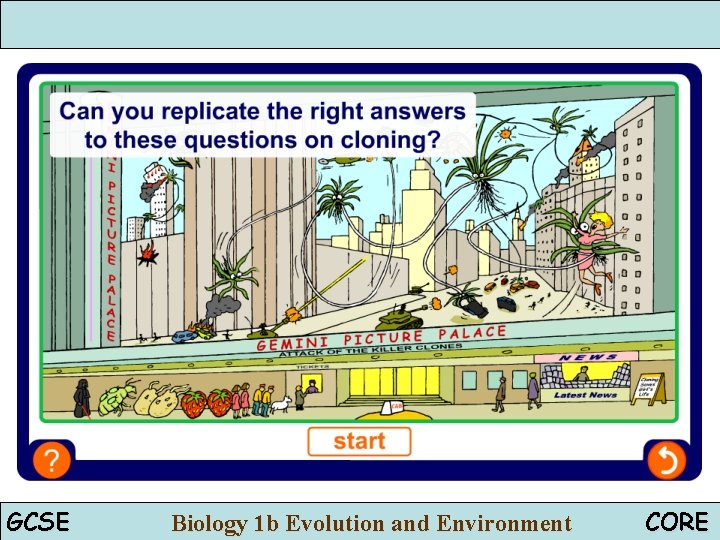 Multiple-choice quiz GCSE Biology 1 b Evolution and Environment CORE 