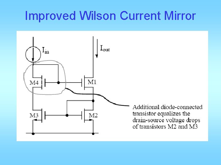 Improved Wilson Current Mirror 