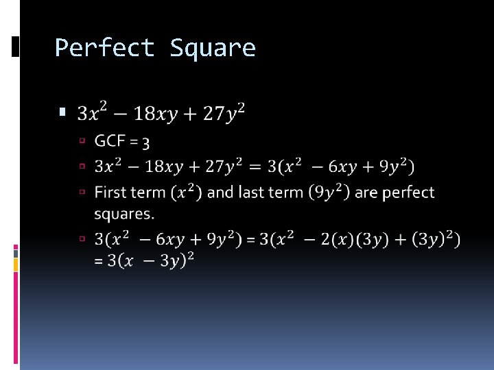 Perfect Square 