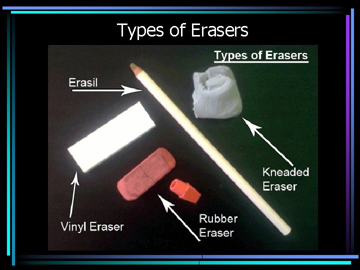 Types of Erasers 