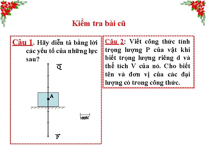 Kiểm tra bài cũ Câu 1. Hãy diễn tả bằng lời Câu 2: Viết