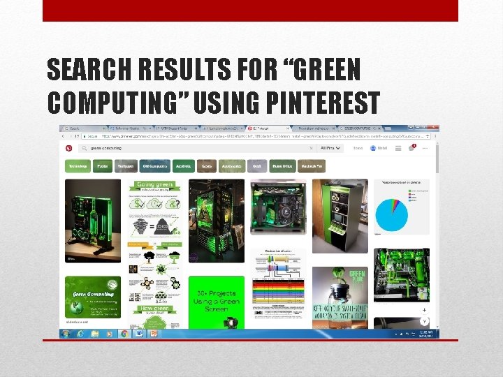 SEARCH RESULTS FOR “GREEN COMPUTING” USING PINTEREST 