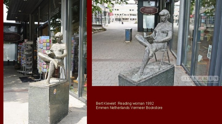 Bert Kiewiet Reading woman 1992 Emmen Netherlands Vermeer Bookstore 